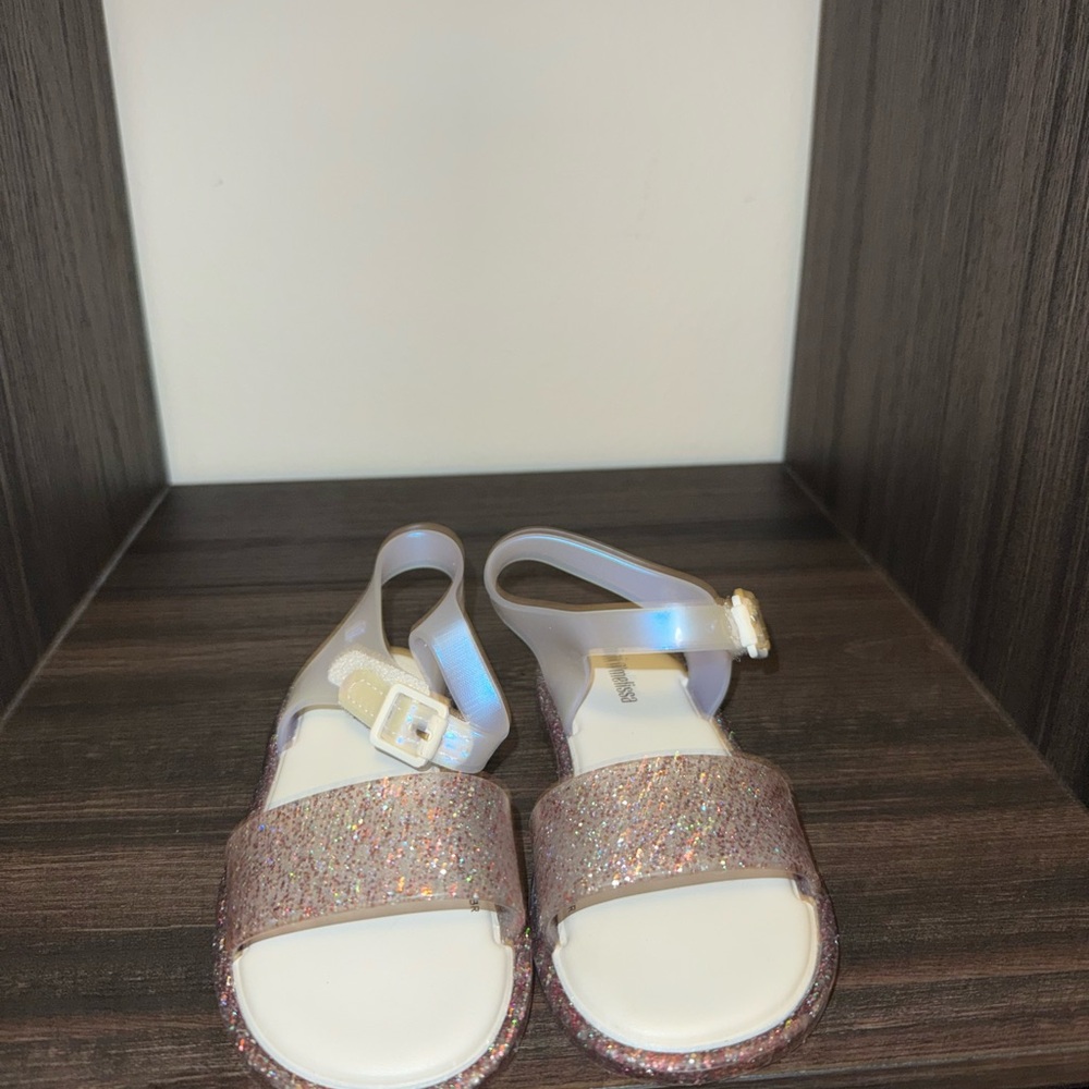 Glittery Pink Kids Sandals
